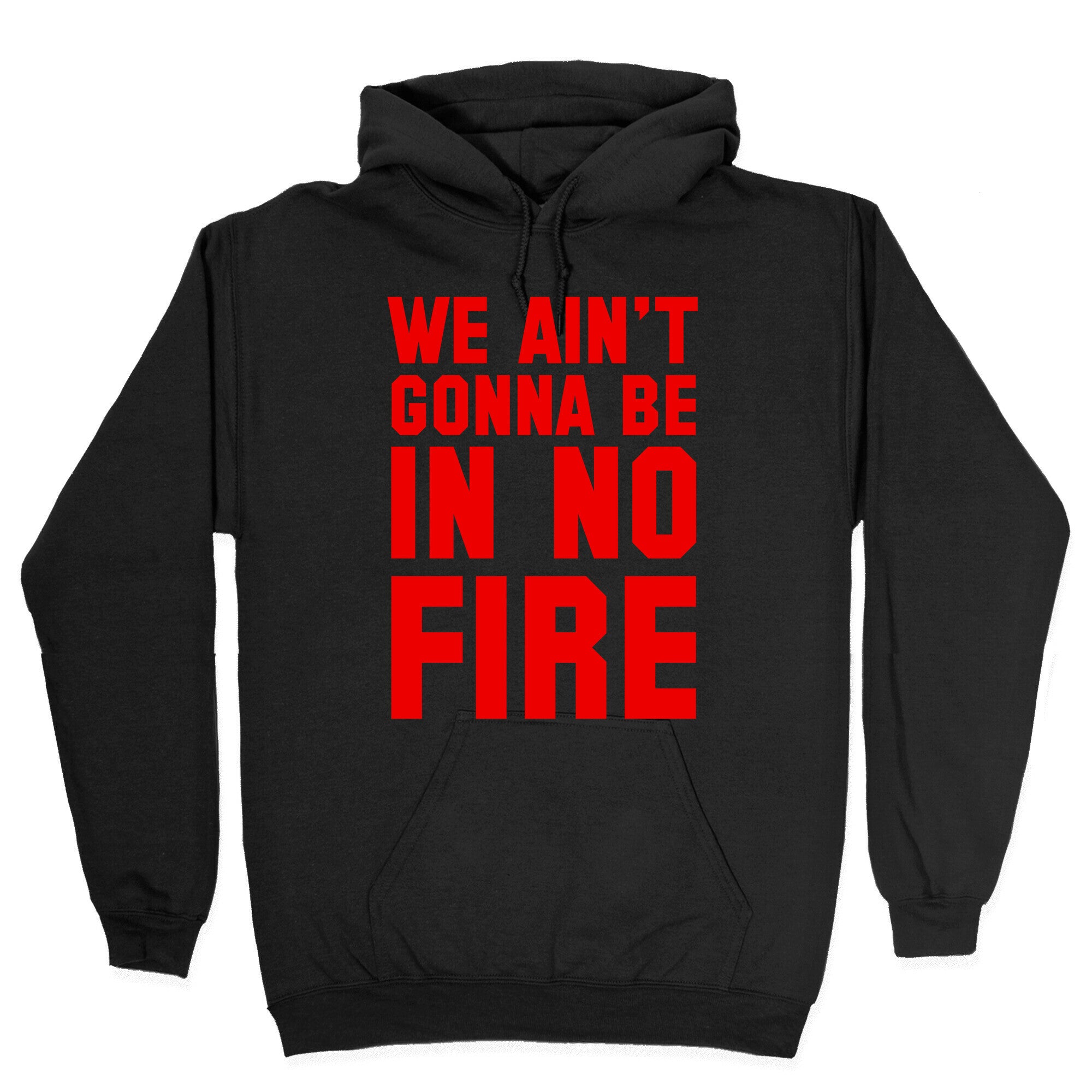We Ain't Gonna Be in No Fire Hoodie